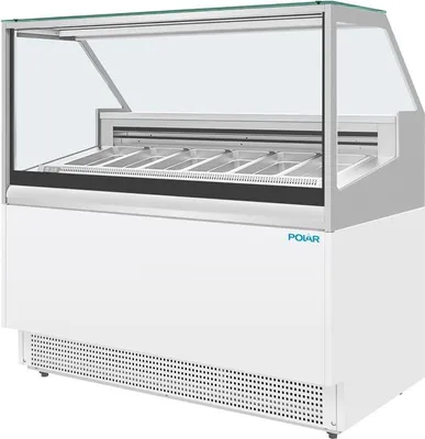 Produktbild von Polar U-Serie Eistruhentheke mit 6 Stück