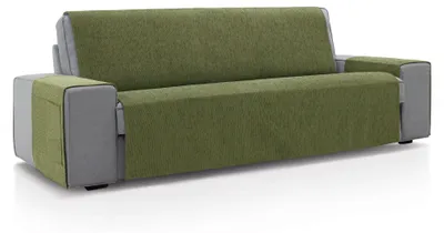 Sofaüberzug 190x220 cm, Grün, weich, 4-Sitzer