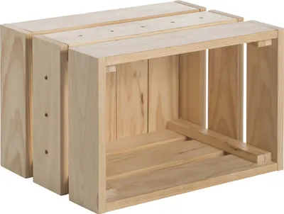 Zdjęcie produktu dla Modułowe pudełko z litego drewna sosnowego "Home box"