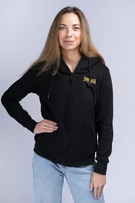 Immagine prodotto di Giacca donna con cappuccio e zip ZENNOR Nero/Oro XXL Lonsdale