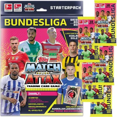 Zdjęcie produktu dla Topps Match Attax 2022/23 - 1 starter + 5 boosterów