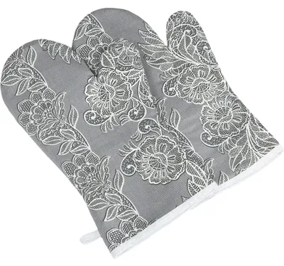 Immagine prodotto di Guanti da barbecue 2 pezzi - 20x36 cm - Grigio
