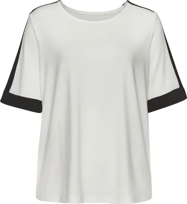 Produktbild von VIVANCE Kurzarmshirt weiß-schwarz Größe 36/38