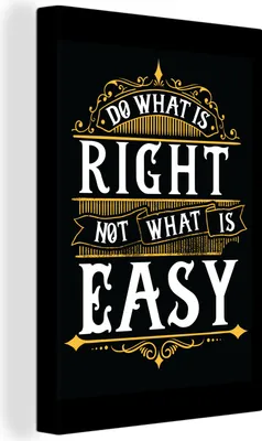 Produktbild von OneMillionCanvasses® - Leinwandbilder - 90x140 cm, Briefe - Retro - Gold - Zitat, Wandbilder Kunstdruck Wanddekoration - Wandschmucke - Schlafzimmer