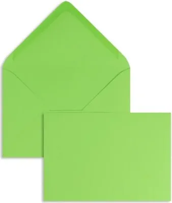Produktbild von Briefumschläge 120x180mm 120g/qm gummiert VE=100 Stück grüner apfel