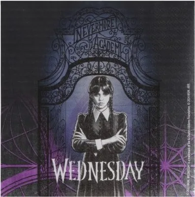 Produktbild von 20 Servietten Wednesday Addams Family