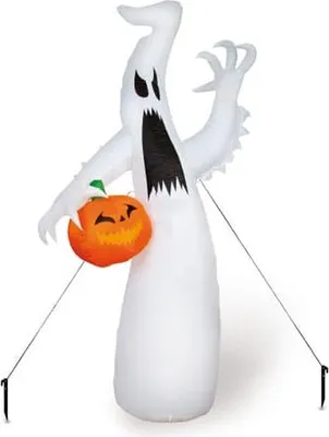 Produktbild von Halloweenfigur - Geist mit Kürbis - aufblasbar