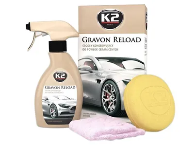 Produktbild von K2 Gravon Reload Keramikbeschichtungs-Pflegemittel mit Mikrofaser