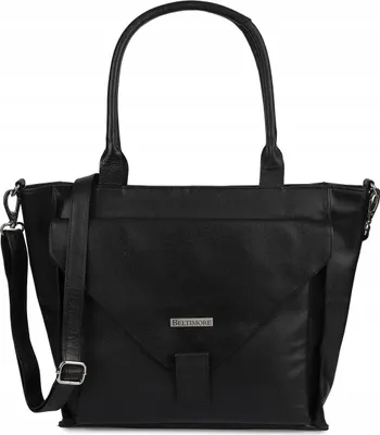 Produktbild von Beltimore Große Damenledertasche Shopper Schwarz