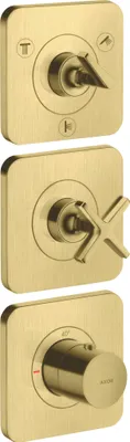 Produktbild von hansgrohe Fertigset Axor Citterio E UP-Thermostat 380/120, m Roset., brush. br
