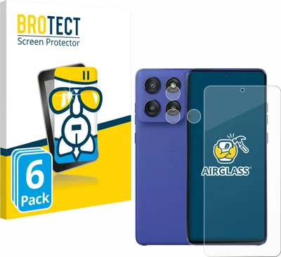 Produktbild von 6x BROTECT Schutzglas für Motorola Edge 60 Stylus (Display+Kamera) Schutzfolie Panzer Folie Glas Display Schutz klar