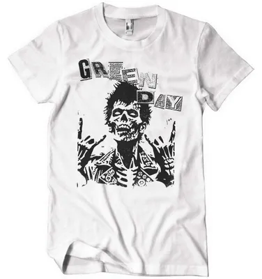 Immagine prodotto di Maglietta Green Day Billy Joe Zombie White L