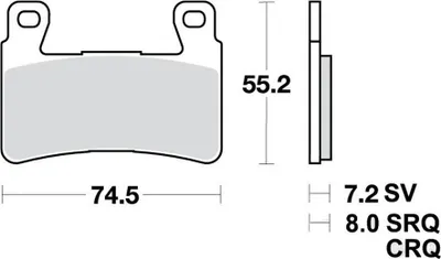 Zdjęcie produktu dla Klocki hamulcowe kpl. TRW MCB703SV