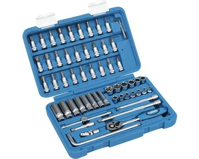 Image de Jeu de douilles Narex pour clés à douilles 1/4", 59 pièces