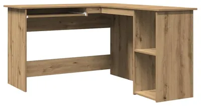 Image de vidaXL Bureau d'angle Artisan-Chêne 120x140x75 cm Bois composite