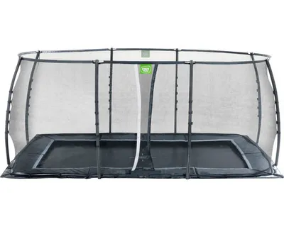 Produktbild von EXIT Dynamic Trampolin 305x519cm, mit Sicherheitsnetz, Bodentrampolin, Rechteckig, für Kinder, Schwarz