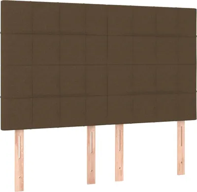 Produktbild von vidaXL Kopfteil Dunkelbraun 144x5x118/128 cm Stoff