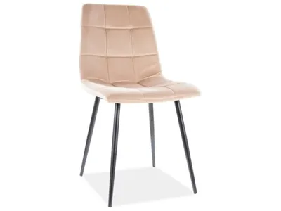 Produktbild von Polsterstuhl Samt beige - Esszimmerstuhl