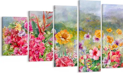 Produktbild von Bild auf Leinwand - Leinwandbild - blume sommer natur - 100x60cm - Wand Bild - Wanddeko - Leinwanddruck - Bilder - Kunstdruck - Wanddekoration - Leinwand bilder - Wandkunst - EG100x60-3843