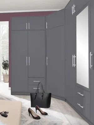 Produktbild von Schrankkombination Kleiderschranksystem Smart 6-teilig anthrazit