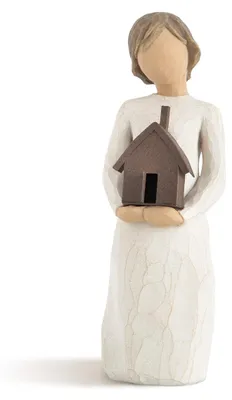 Dekofigur Mi Casa, handbemalt, Polyresin, 14 cm