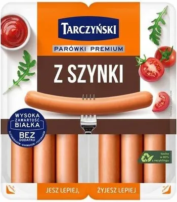 Zdjęcie produktu dla Gryzzale Parówki z Szynki 200 g Tarczyński