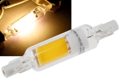 Zdjęcie produktu dla Reflektor LED R7s szklany RS78 360° 480lm 78mm 2900k / ciepła biel