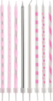Produktbild von Rosa Kerzen Geburtstag Mädchen Babyshower