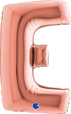 Produktbild von Riesenbuchstabe Folienballon 40"/102cm | Rosegold #E