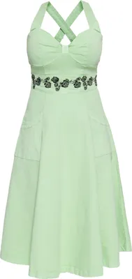 Produktbild von Queen Kerosin Vintage Swing Kleid - Denim Mint L