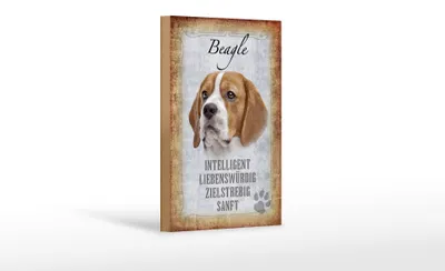 Produktbild von Holzschild Spruch 12x18cm Beagle Hund Schild