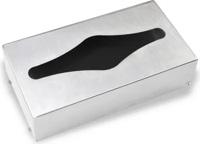 Produktbild von Hypafol Kosmetikbox-Spender in minimalistischem, modernen Edelstahl