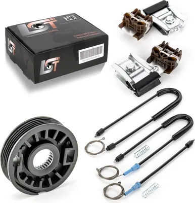 Produktbild von Fensterheber Reparatursatz Metall Gleitstücke Vorne Links Für Vw Golf 4 Iv 1J1