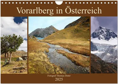 Produktbild von Vorarlberg in Österreich (Wandkalender 2025 DIN A4 quer), CALVENDO Monatskalender