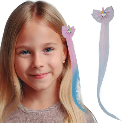 Immagine prodotto di Accessorio per capelli Unicorno Fantasia Decorazione Elegante Magia Arcobaleno Carnevale Magia Mistica Accessori per capelli colorati Bellezza Fantastica, Colore: Blu / Rosa