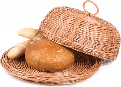 Produktbild von JIPRO® Brotkorb aus Weide rund Musette I. - Weidenkorb - Ø 33 x H 13(cm)