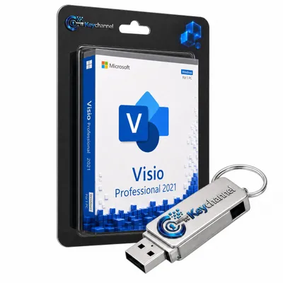 Produktbild von Microsoft Visio 2021 Professional - Inkl. Installations-USB-Stick und Lizenz