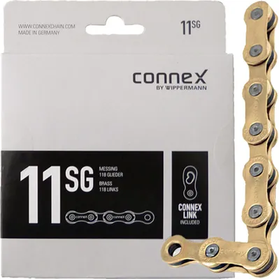 Produktbild von Connex Kette 11sG 11-fach, 118 Glieder Kettenschloss, 1/2x11/128, gold