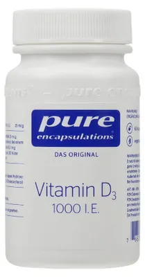Produktbild von PURE ENCAPSULATIONS Vitamin D3 1000 I.E. Kapseln 60St PZN 05495644