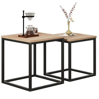 Produktbild von Coffee Table / Bench – 2-In-1-Tischset – Loft Industrial – Hellbraun
