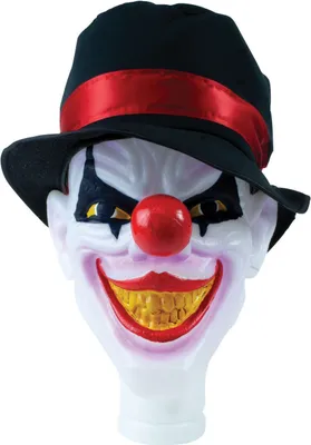 Immagine prodotto di Testa di clown inquietante con luce e suono Accessorio per costume