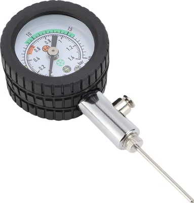 Zdjęcie produktu dla Narzędzie do pomiaru ciśnienia w piłce Mechaniczna igła do dokładnego pomiaru ciśnienia powietrza w piłce nożnej Piłka do siatkówki z gumowym pierścieniem