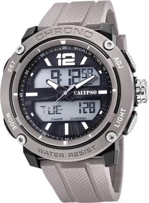 Produktbild von Calypso Herren Uhr Analog-Digital K5796/1 Kunststoff Armbanduhr grau D2UK5796/1