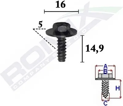 Produktbild von 10x ROMIX C70351 Schraube