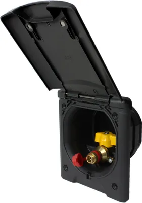 Image de Prise de gaz magnétique noire 130x145mm, diamètre de montage 95mm