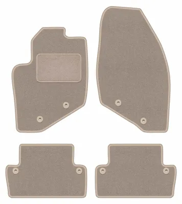 Produktbild von Velours-Fußmatten für Volvo S60 I 2000-2009 (Liftback) – 4-tlg, Beige, passgenau – Wielganizator LUX