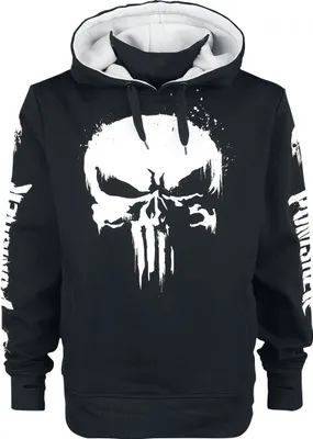 Produktbild von The Punisher Kapuzenpullover Herren Skull schwarz 4XL