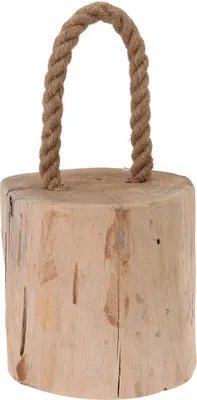 Produktbild von H&S Decoration | Türstopper aus Teakholz - 14x14 cm - Stilvoll und stabil - Mit Linuche Hilfe