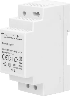 Image de Bloc d'alimentation 24V rail DIN I 24W I adapté aux LEDs