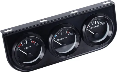 Obrázok produktu pre súprava trojitého displeja 3 v 1, multifunkčný mechanický voltmeter, tlakomer teploty vody a oleja pre autá s napätím DC12V